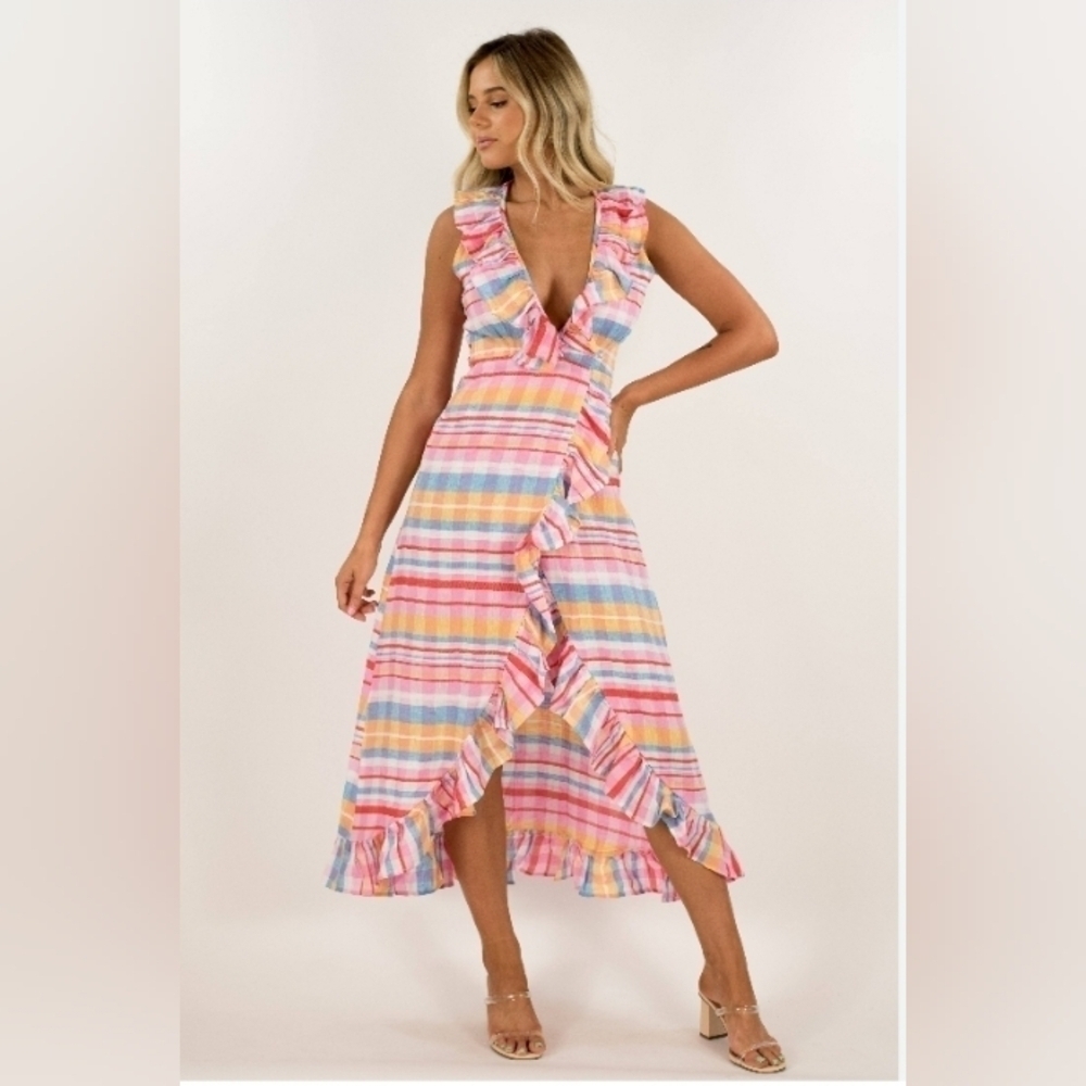 Never a wallflower wrap dress